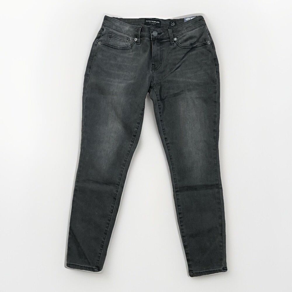 New! Lucky Brand Women's Low Rise Lolita Skinny Black Jean Size 6 28 A